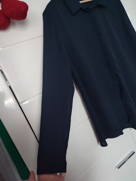 granatowa elegancka koszula rozmiar XL