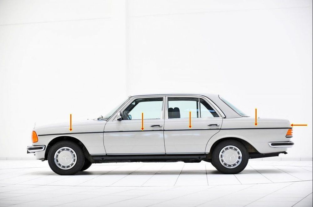 nowe listwy boczne mercedes w123 123