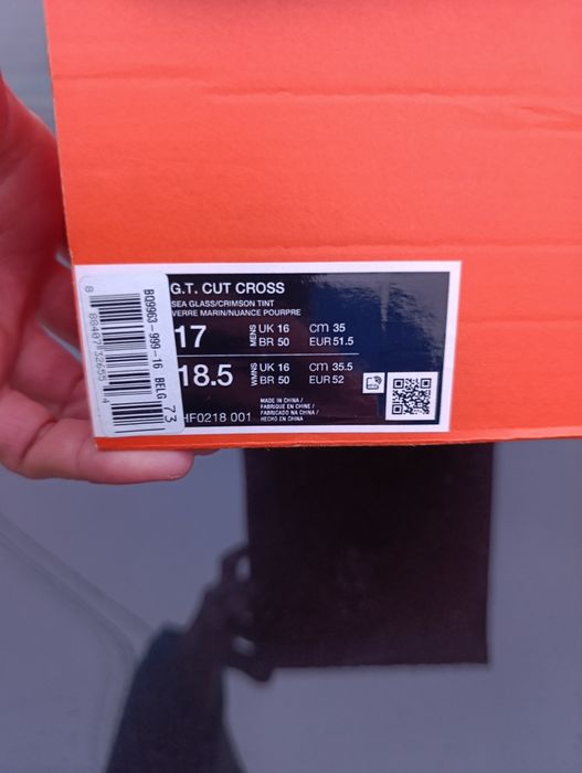 Nike G.T. Cut Cross original US 17 p. 51,5(35) нові