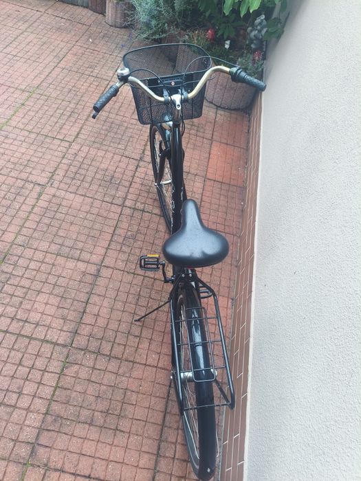 Rower Miejski Damski "City Bike" CZARNY + KOSZYK | 3 BIEGI Okazja !!!