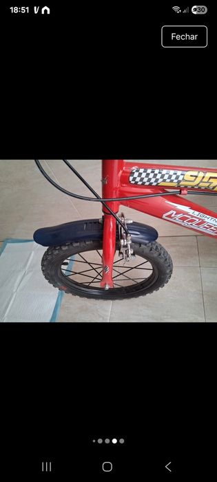 Bicicleta 16'' criança do filme  CARS-  Faisca McQueen