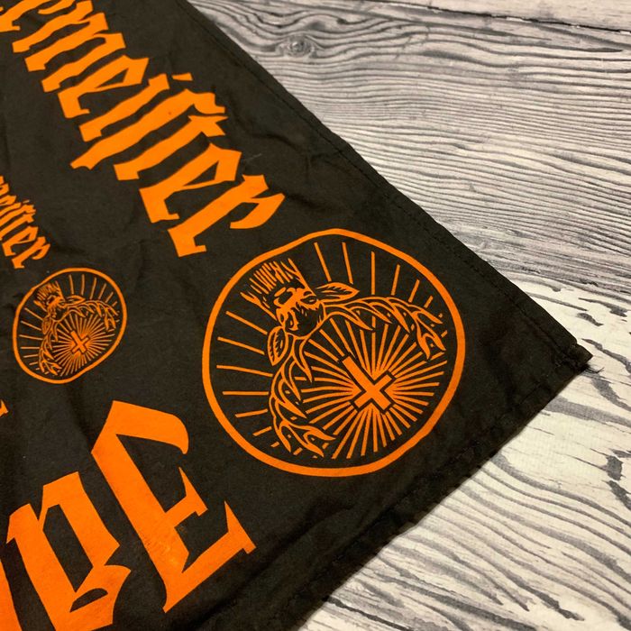 Бандана платок мерч Jagermeister Signature Logo Black Orange Bandana Jägermeister Official Merchandise