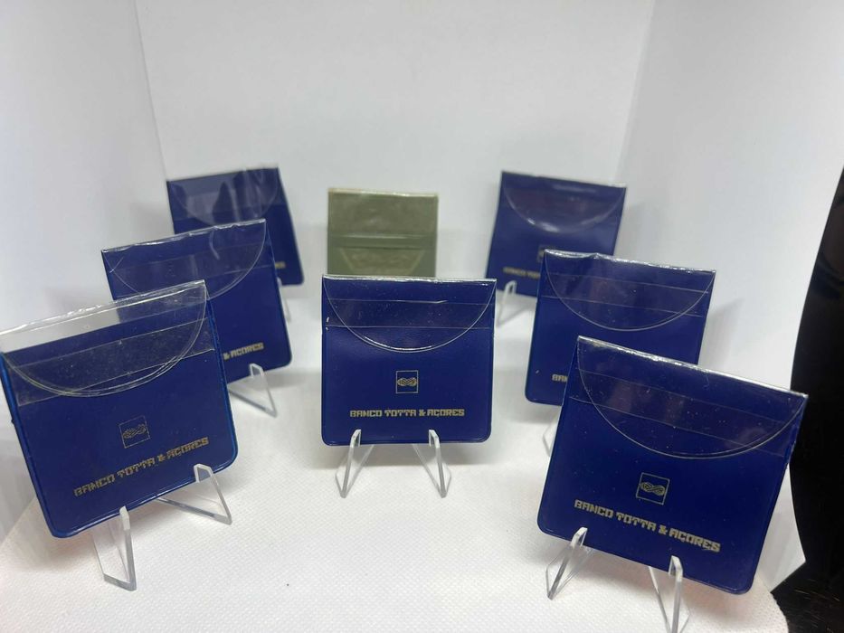 Memorabilia Numismática - 8 carteiras para moedas Antigo BTA e BPA