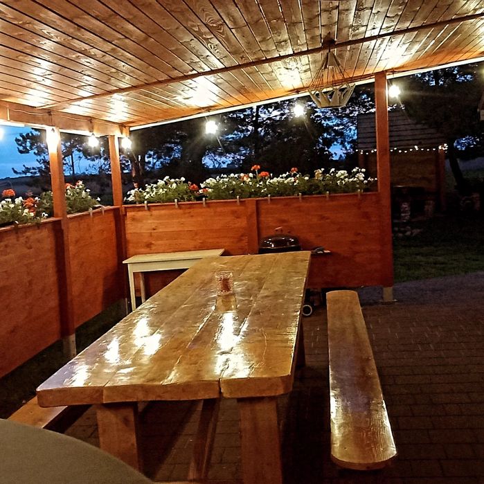 Domek pod Lipką, domek pod lasem, balia ogrodowa,jacuzzi