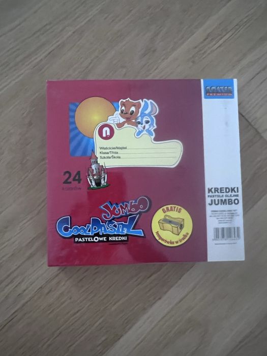 Kredki pastele olejne Jumbo 24 kolory + gratisy