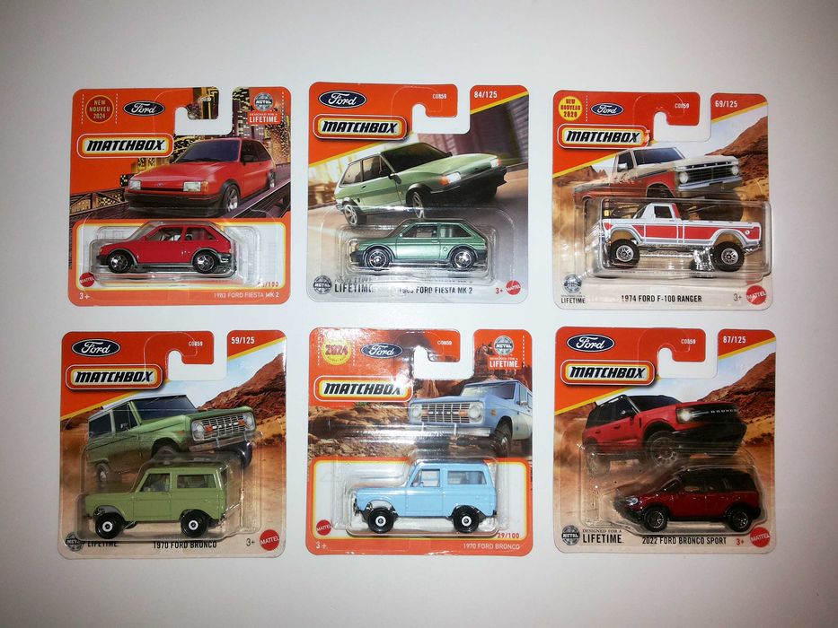 Ford - Carros da Marca Matchbox e Hot Wheels escala 1/64