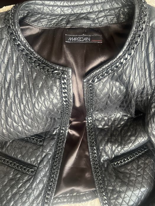 Кожаный пиджак куртка Marc Cain