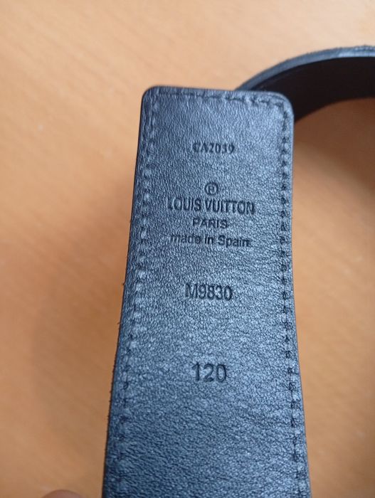 Luxury oryginalne pasek męski Louis Vuitton jak nowe