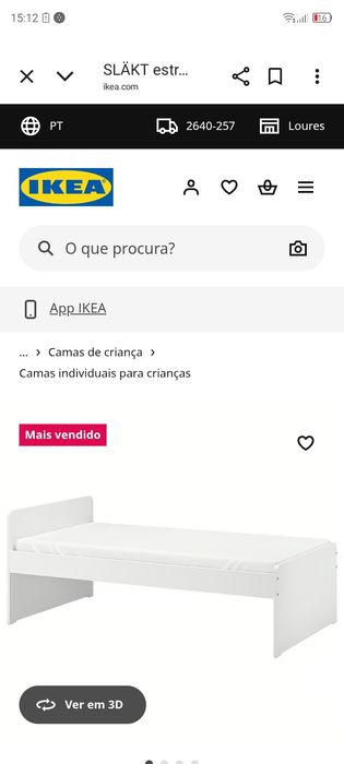 Cama de solteiro ikea