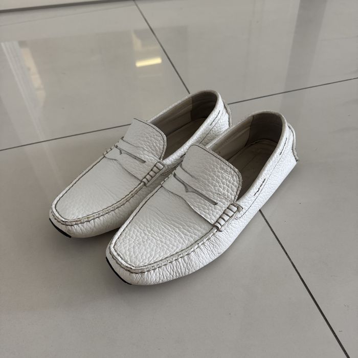 Мокасины Geox белые Италия