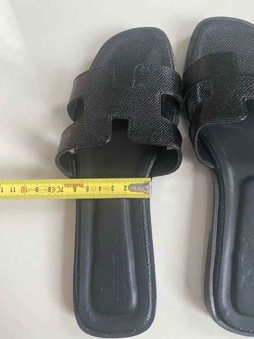 Шлепки HERMES кожа