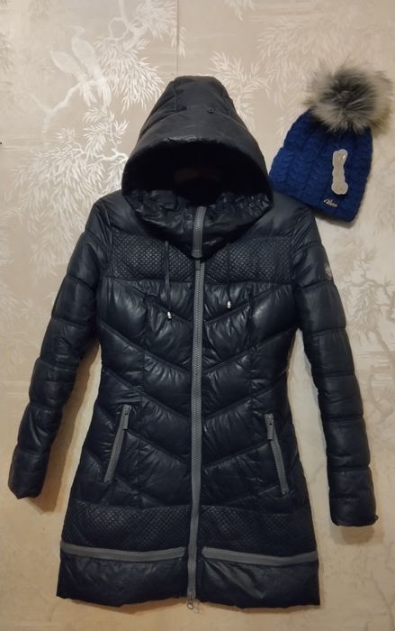 Куртка  женская зимняя + Подарок шапка новая двойная