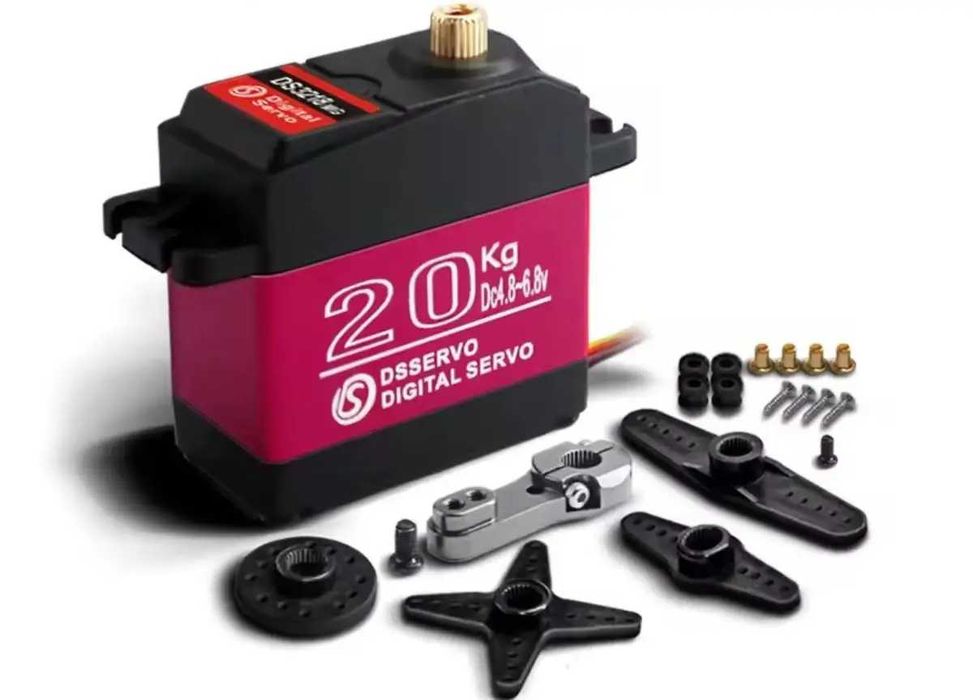 Сервопривід DSservo DS3218 MG 20 кг, 180°, металеві шестерні