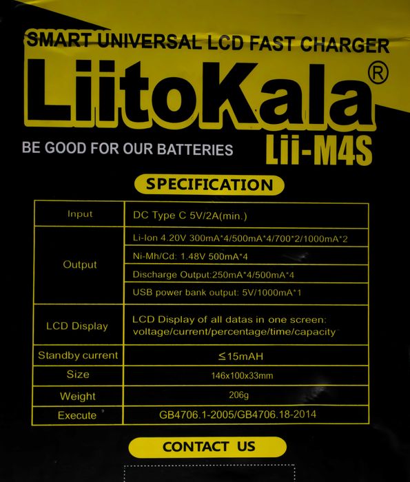 Універсальна зарядка LiitoKala Lii-M4S + Voltme Revo 20W PD (USB-C)