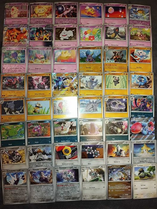 Karty Pokemon TCG duży zestaw.
