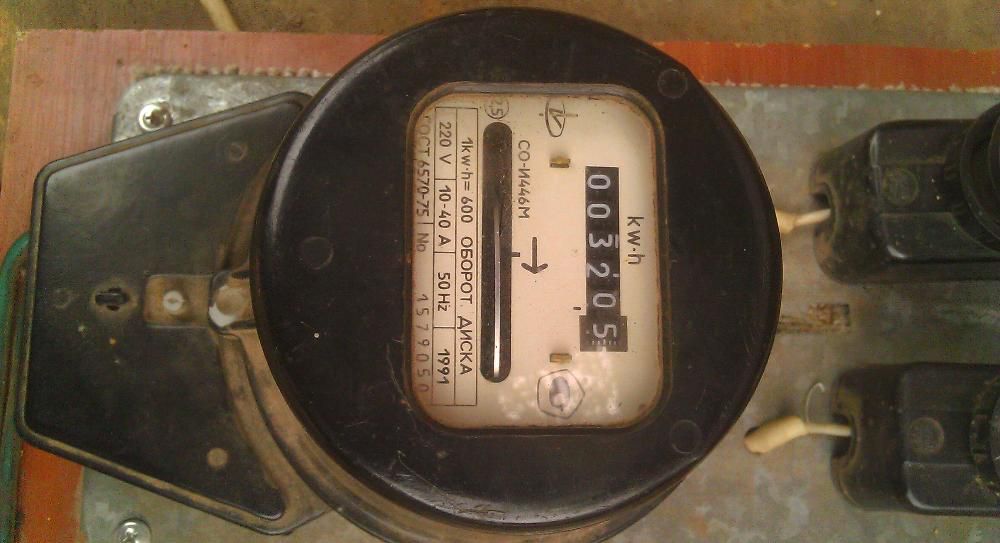 электросчетчик в сборе.220 вольт.40ампер.