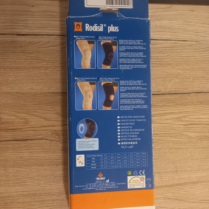 Orteza stawu kolanowego Rodisil plus Orliman XXXL