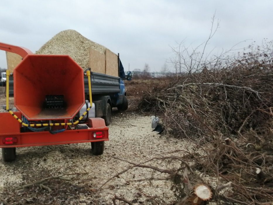 Czyszczenie działek Usługi rębakiem Wycinka drzew Karczowanie RĘBAK
