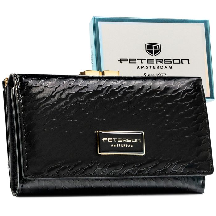 Portfel damski skóra+PU PTN PX23-CNF-5365 Black
