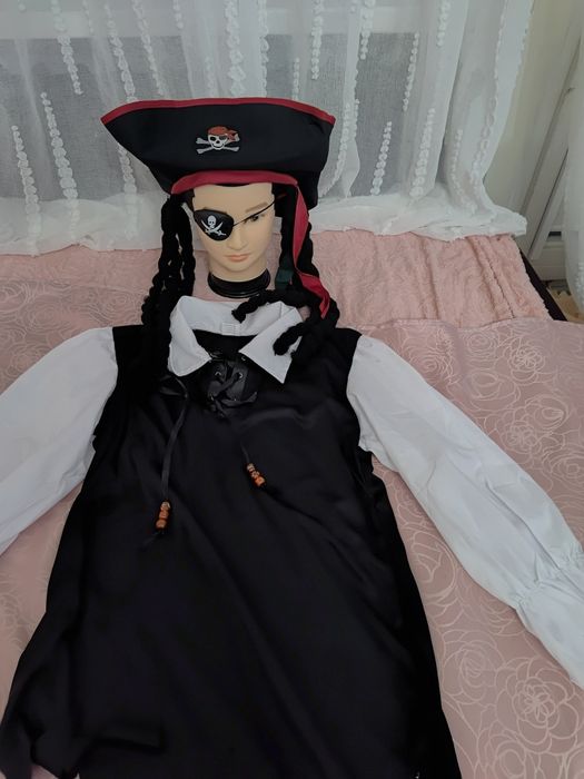 Strój przebranie pirat pirata 4 części rozmiar L/XL