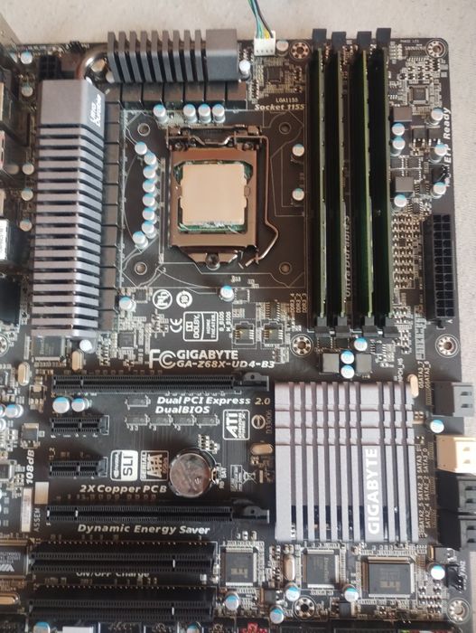 Zestaw - Płyta główna GIGABYTE + procesor+ RAM + chłodzenie.e
