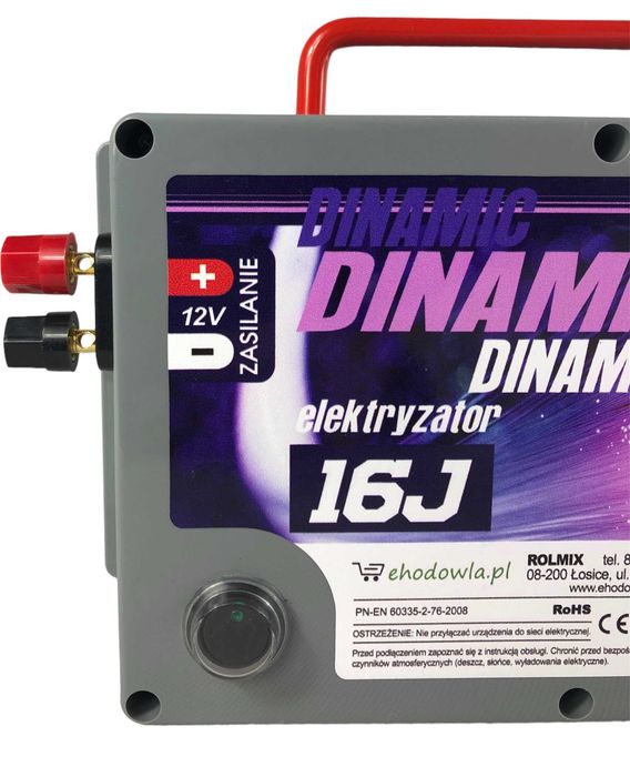 Pastuch Elektryzator Elektryczny DINAMIC 16J DUŻA MOC 90-120km