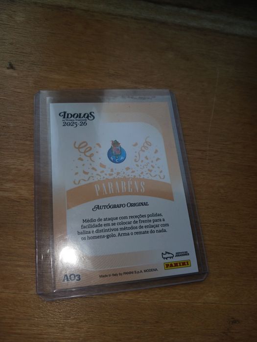 Carta ídolos Autografo Original Gabri Veiga FC Porto