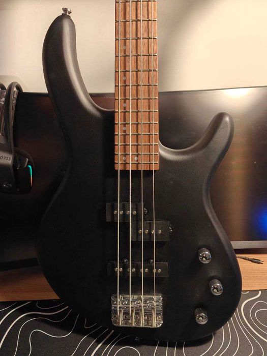 Бас-гітара Cort Action PJ Open Pore Black