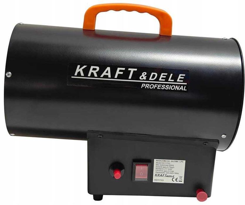 Nagrzewnica gazowa 20kW reduktor + wąż gazowy KD11703