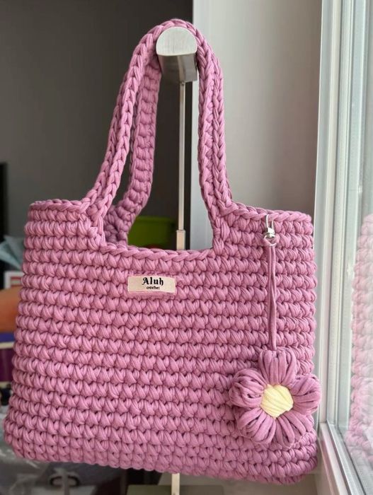 Bolsa de crochê sob encomenda