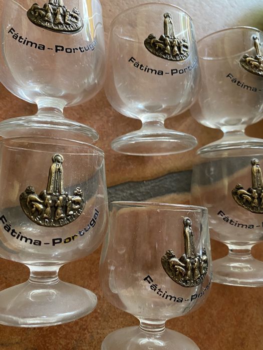 Conjunto 6 Copos bagaço N Senhora de Fatima