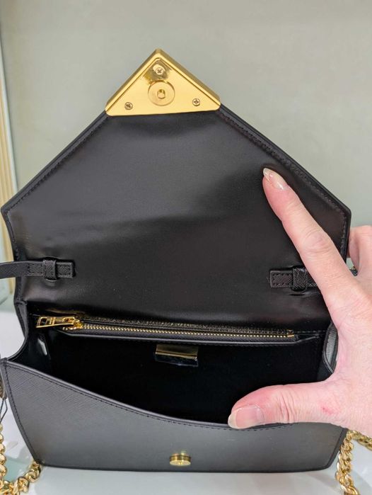 Сумка клатч Prada ‼️Преміум якість‼️натуральна шкіра Прада шанель довжина 22 см