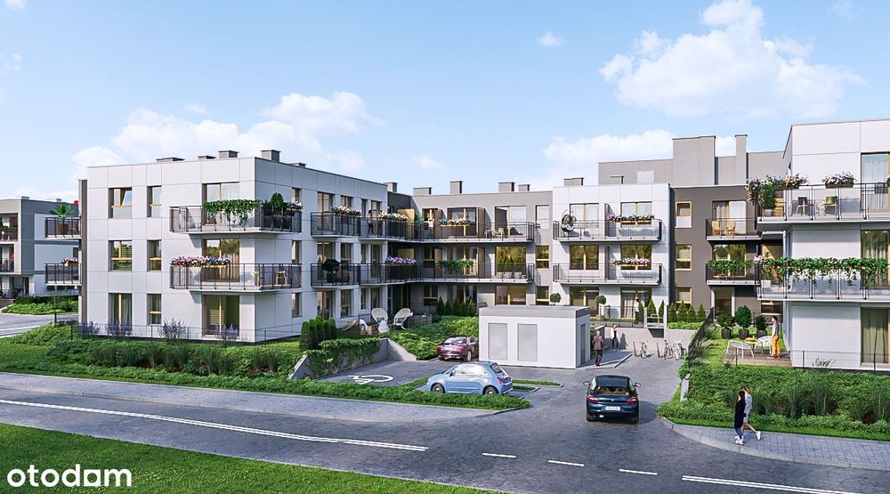 3-pokojowe mieszkanie 50m2 + balkon Bezpośrednio