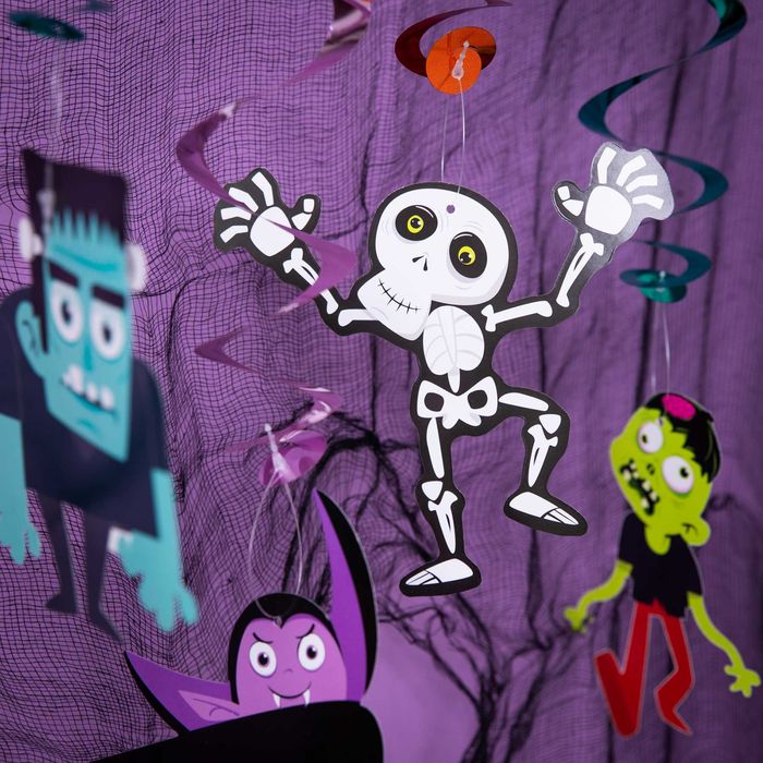 Dekoracja ŚWIDERKI "HALLOWEEN MONSTERS" 1opak./6szt.