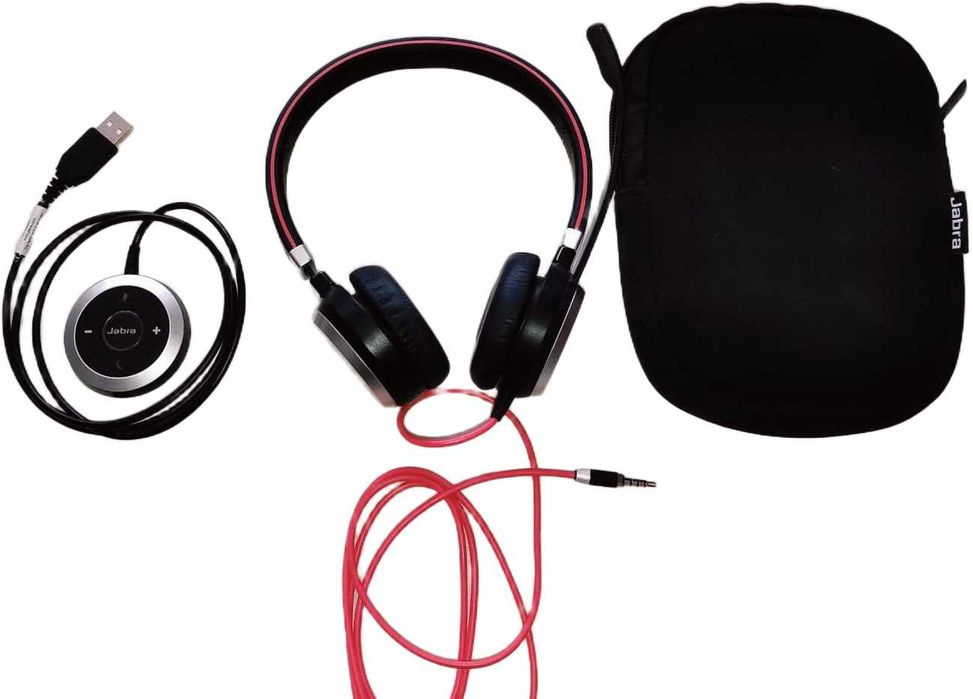 Jabra Evolve 40 MS  Stereo Słuchawki Zestaw USB + Etui  Mikrofon