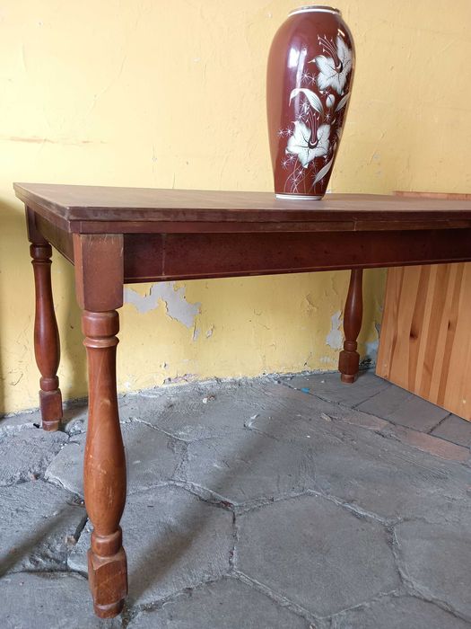 Stół prostokątny rozkładany brązowy