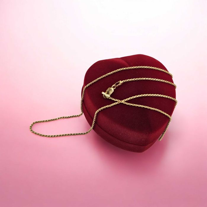 elegancki  damski ZŁOTY ŁAŃCUSZEK KORDEL 2,89 G. 585