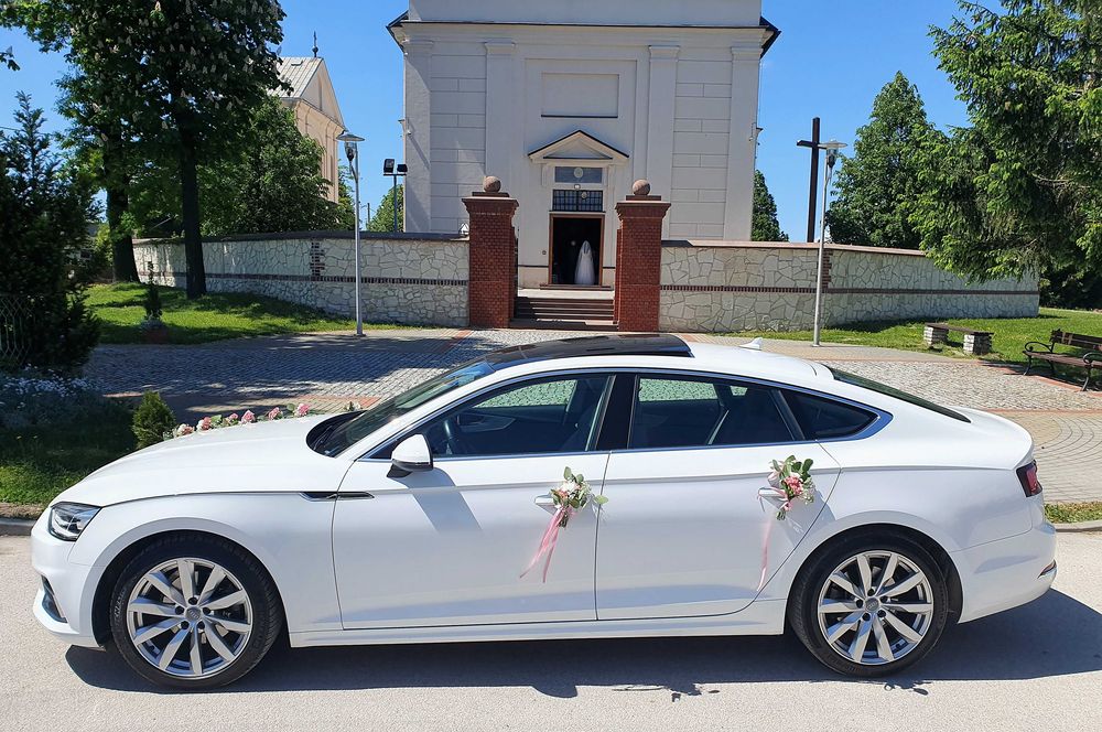 Audi A5 do ŚLUBU - Białe Auto z Kierowcą Katowice Śląsk  Wolne Terminy