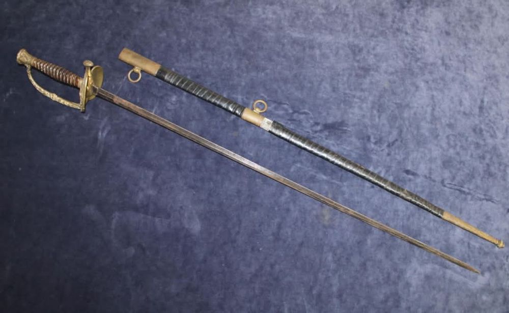 Espada de oficial da marinha francesa séc 19