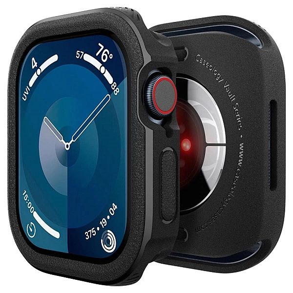 Etui Caseology Vault Apple Watch 10 (46 mm) - czarne