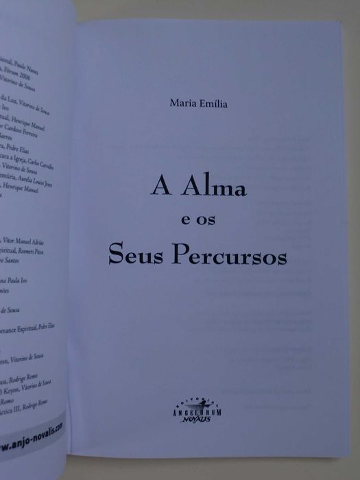 A Alma e os seus percursos
de Maria Emília