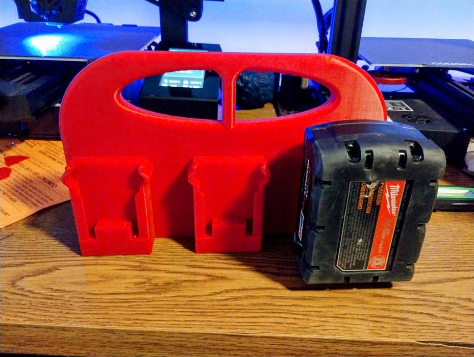 +LOGO FIRMY.  / Milwaukee battery holder, 6 baterii, caddy uchwyt m18