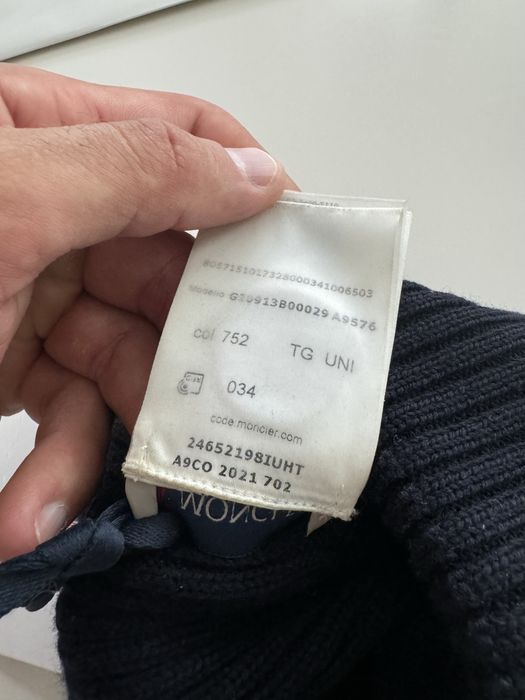 czapka zimowa Moncler oryginalna nowa z metkami