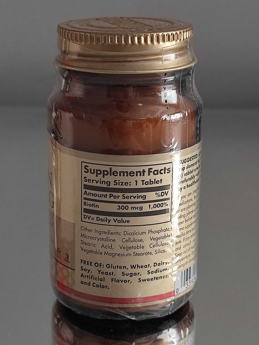Біотин Солгар, Biotin Solgar 300 мкг 5000 мкг 10000 мкг