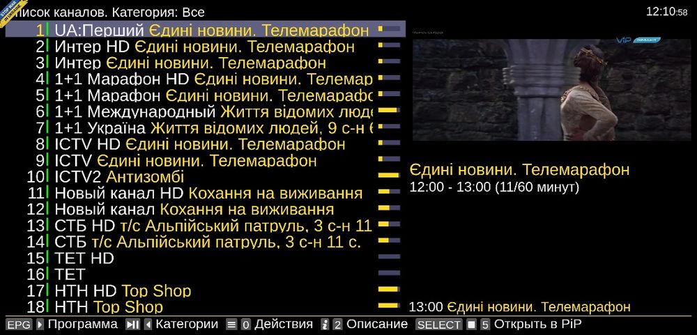 Цікаве ТВ. IPTV premium. Smart TV.
