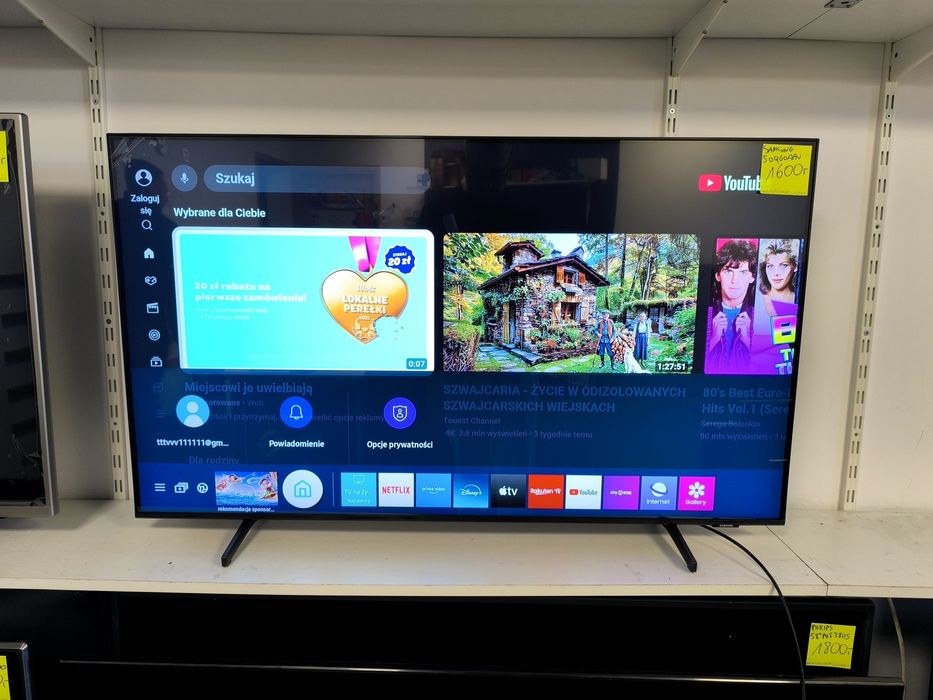 Nowy Samsung QLED 50 cali 4k Smart WiFi DVB-T2 QE50Q67AAU gw12m telewi