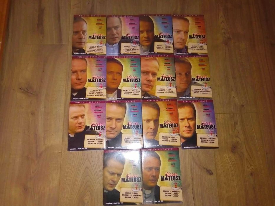 Ojciec Mateusz Sezon 1-3 Tom 1-14 odc 1-43 serial książka płyta DVD