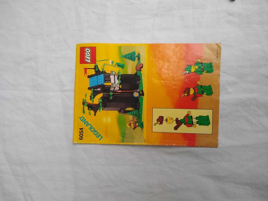 Rok 1988 Lego 6054 Forestmen's Hideout Robin Hood Castle Instrukcja Zamek Kryjówka
