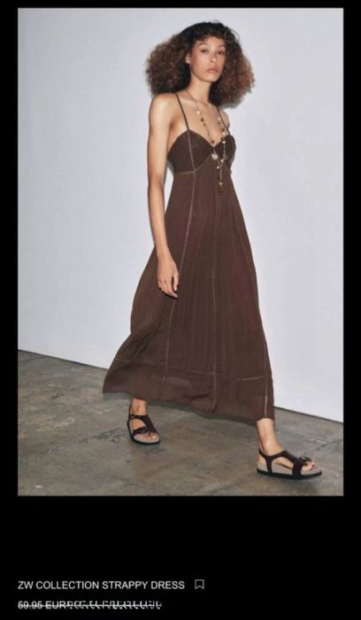 Сукня zara коричнева