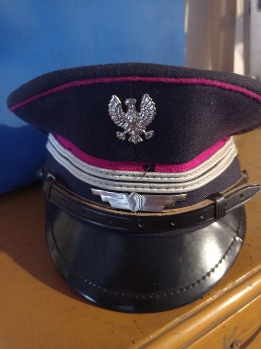 Czapka kolejarza PKP PRL